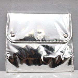 Marc Jacobs Metallic Silver Foldable Cosmetic Bag